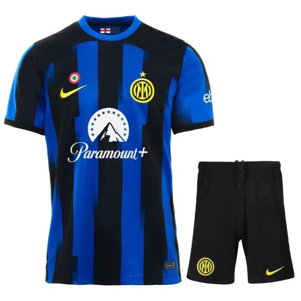 MAILLOT KIT ENFANT INTER MILAN DOMICILE 2023 2024 LAUTARO