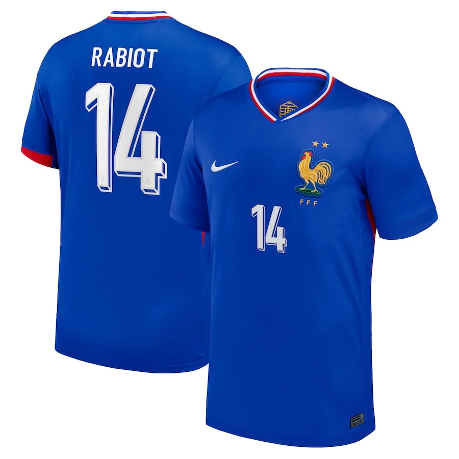 French Home Team Jersey Euro 2024 Rabiot