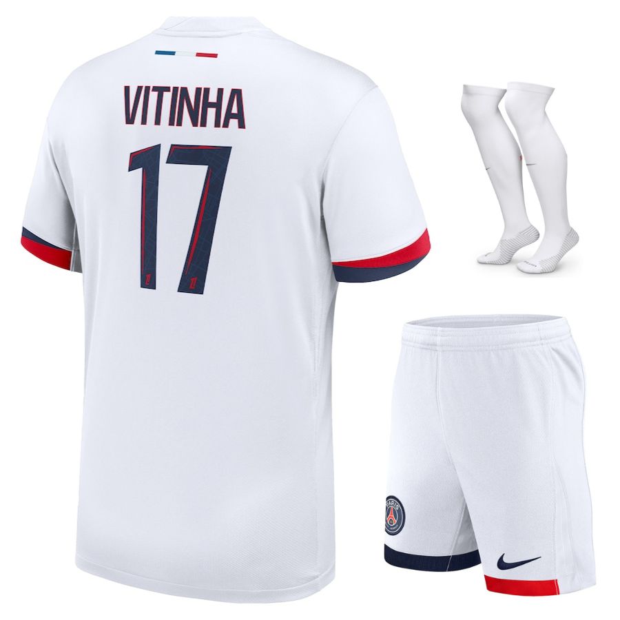 Maillot Kit Enfant Psg Exterieur Vitinha Foot Soccer Pro