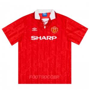 Maillot Retro Vintage Manchester United Home 1992-1994 (1)