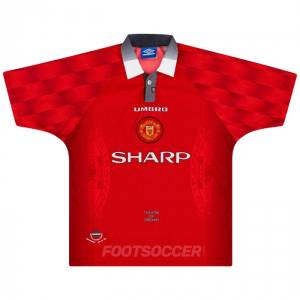 Maillot Retro Vintage Manchester United Home 1996-98 (1)
