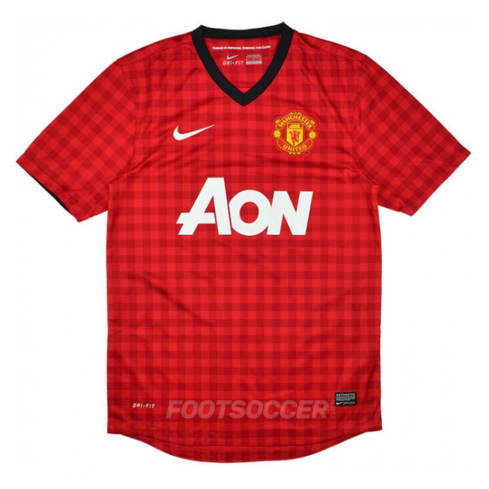 Maillot Retro Vintage Manchester United Home 2012-13 (1)