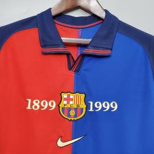 Maillot Retro Vintage FC Barcelone Centenaire 1999 2000 (2)