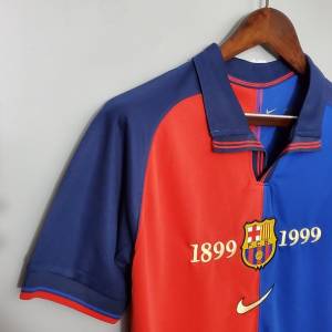 Maillot Retro Vintage FC Barcelone Centenaire 1999 2000 (5)