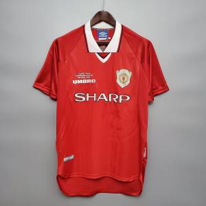 maillot retro vintage manchester united final ucl 1999- jersey retro vintage manchester united final ucl 1999