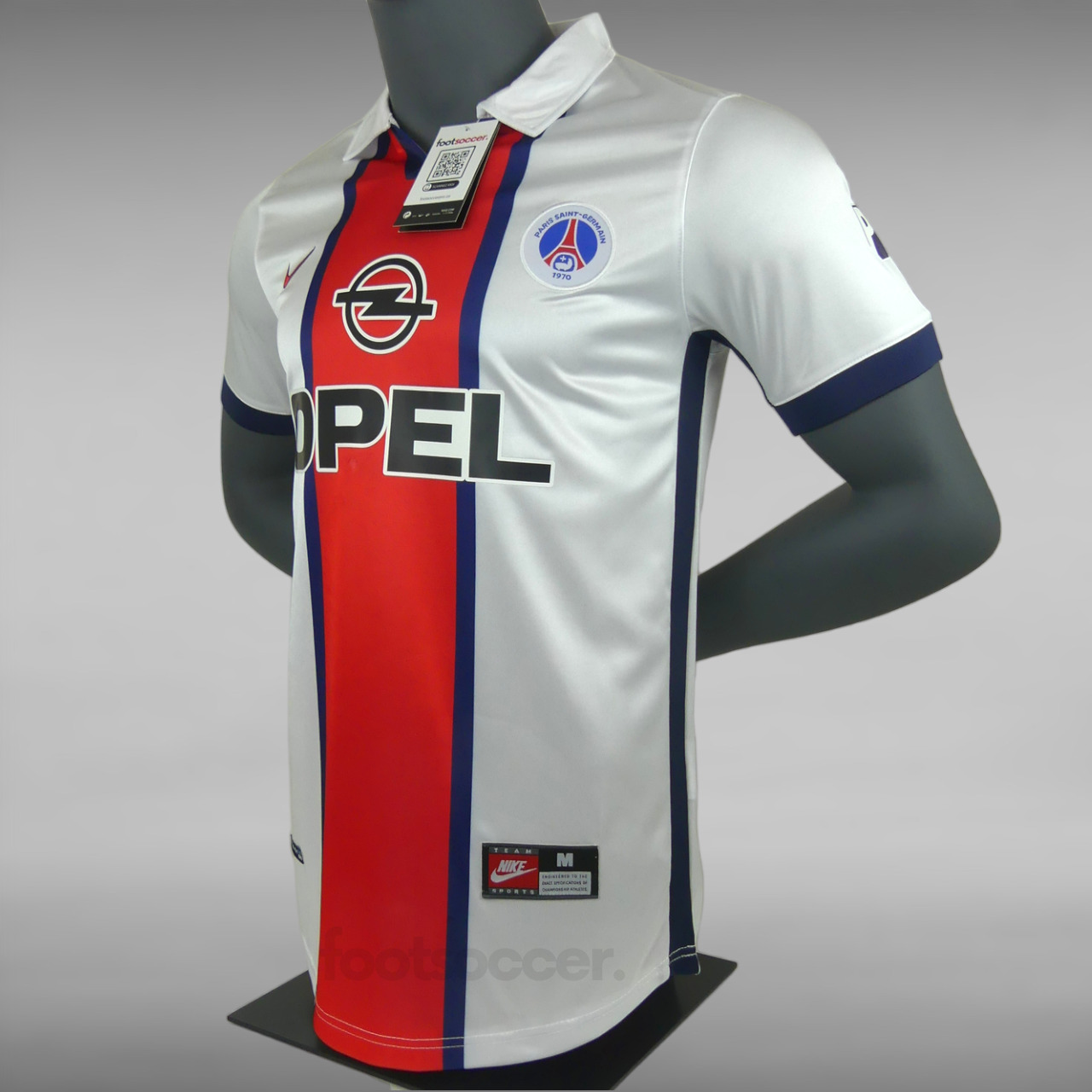 Maillot PSG Retro Vintage 1998 1999 Exterieur Hechter (6)