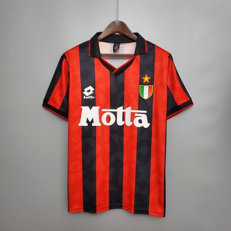Maillot Milan AC Retro Vintage Domicile 1993 1994 (1)