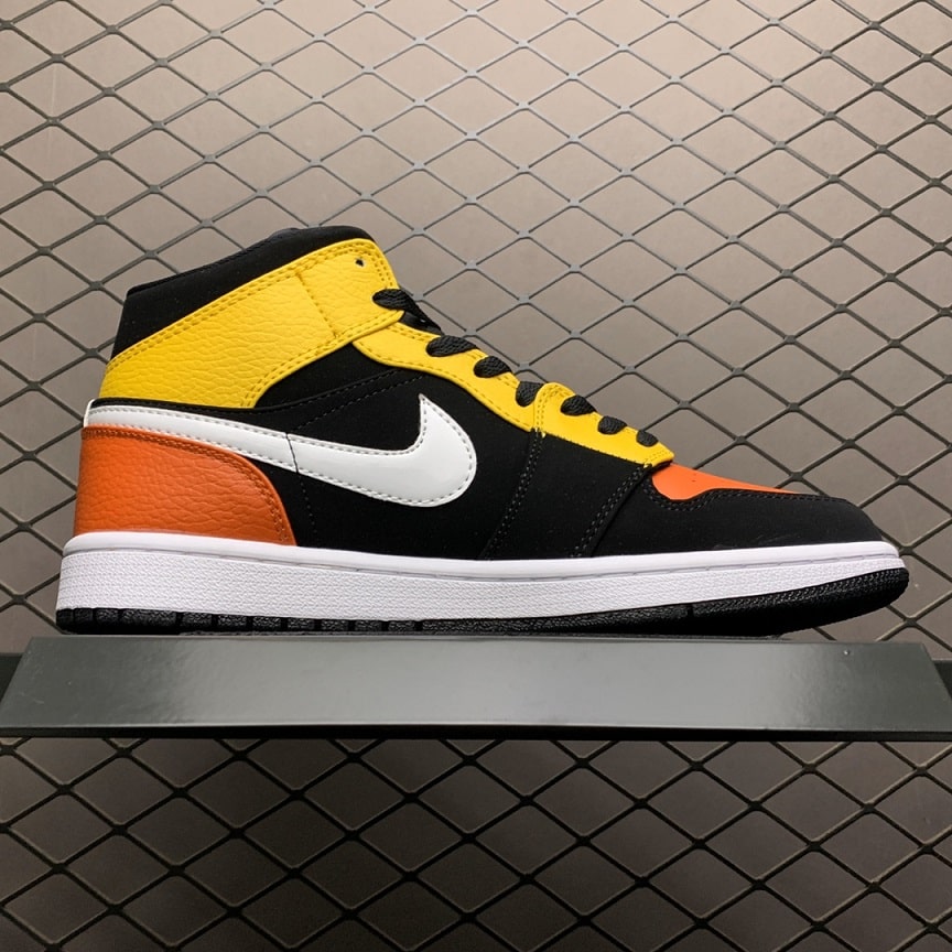 Air Jordan 1 MID Amarillo Orange (4)