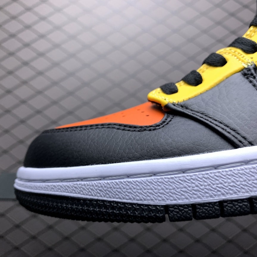 Air Jordan 1 MID Noir Jaune (2)