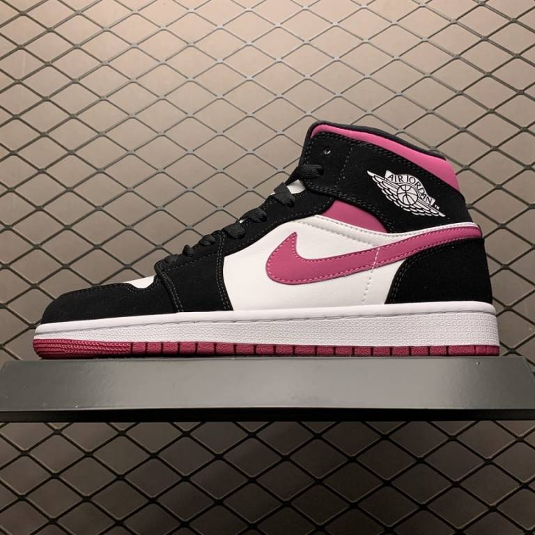 air jordan 1 mid pink black