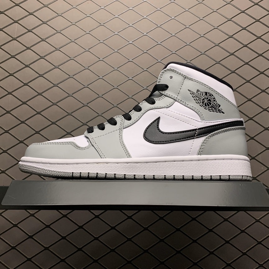 Air jordan 1 mid best sale light smoke grey femme