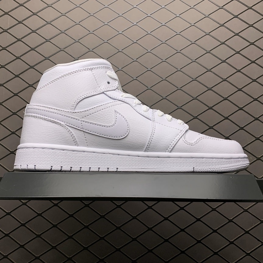 Air Jordan 1 MID Triple White 2.0 (2)