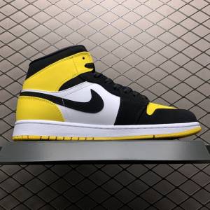 Air Jordan 1 MID Yellow Toe Black (5)