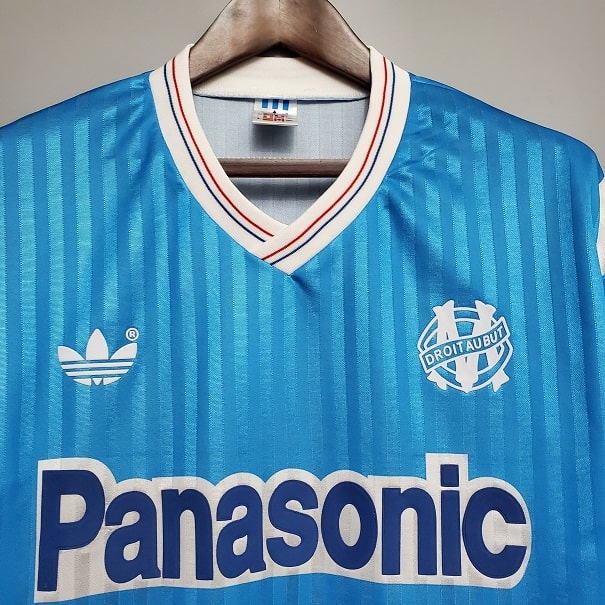 1991 Maillot Olympique de Marseille Extérieur Bleu OM Rétro S,M,L,XL,XXL 
