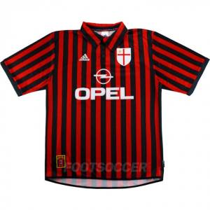 Maillot Milan AC Retro Vintage Domicile 1999 2000 (01)