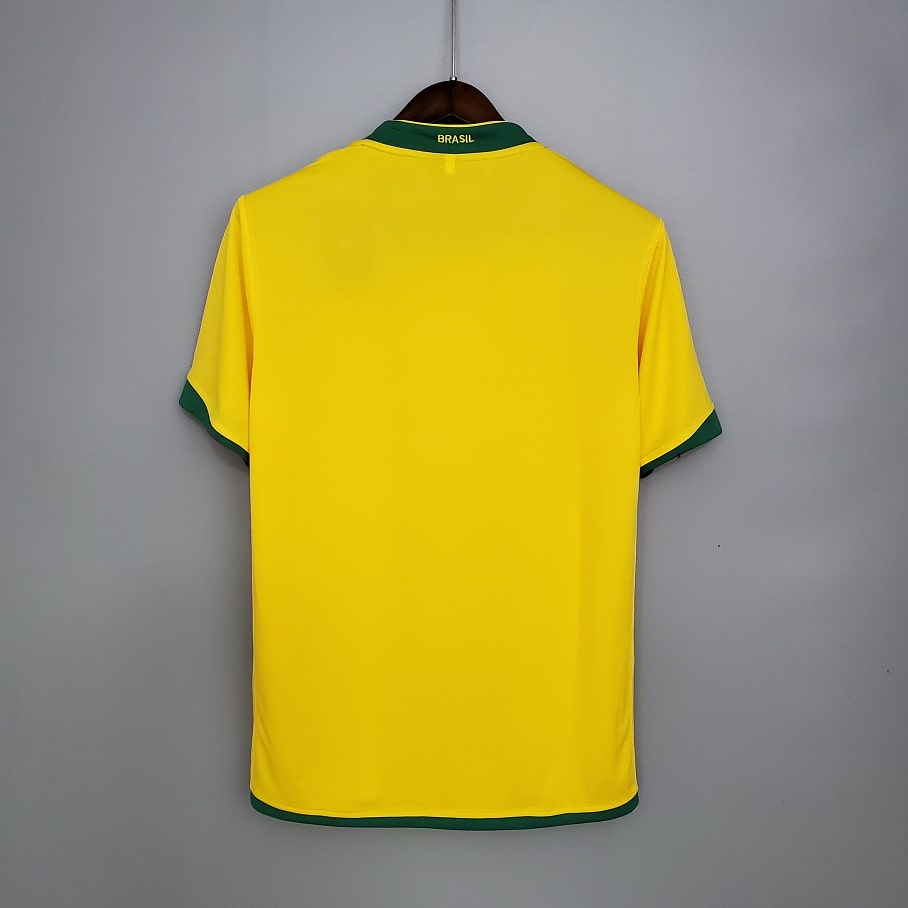 Maillot Retro Vintage Brasil Domicile 2006 (5)