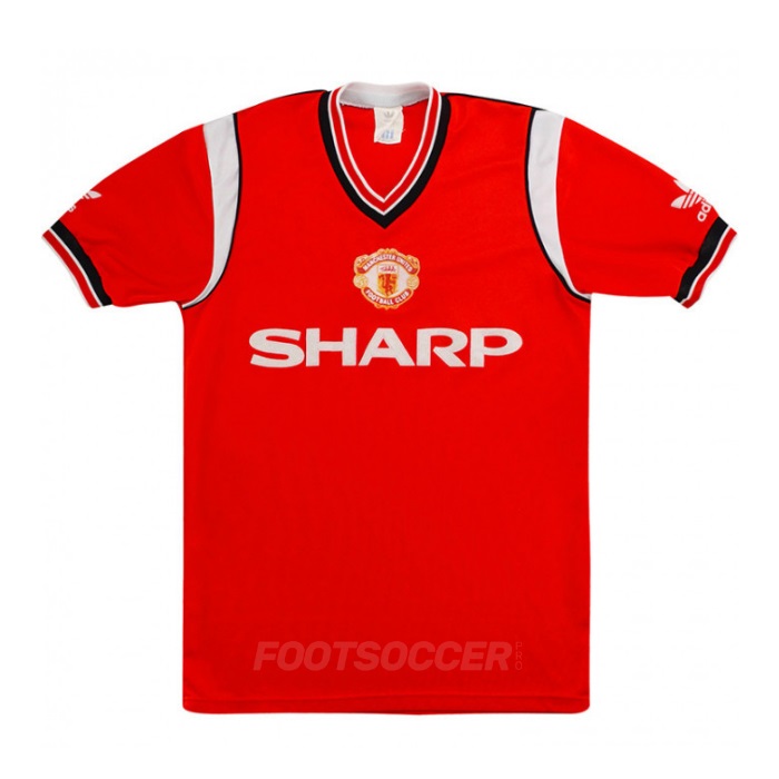 Maillot Retro Vintage Manchester united Home 1984-86 (1)