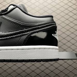 Air Jordan 1 Low SE Patent Leather 'ASW' Black White (4)
