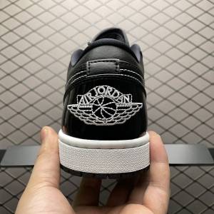 Air Jordan 1 Low SE Patent Leather 'ASW' Black White (6)