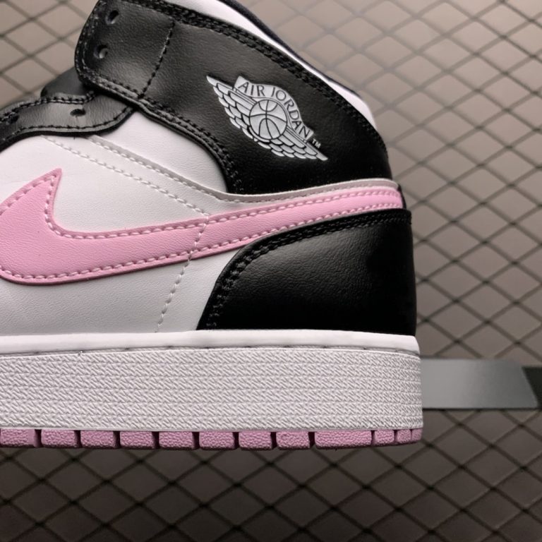 Air Jordan 1 MID White Black Light Arctic Pink (4)