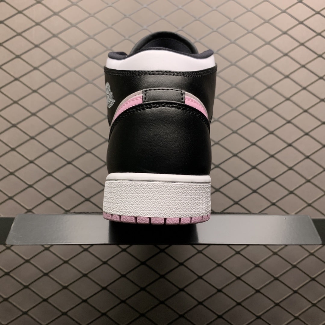Air Jordan 1 MID White Black Light Arctic Pink (6)