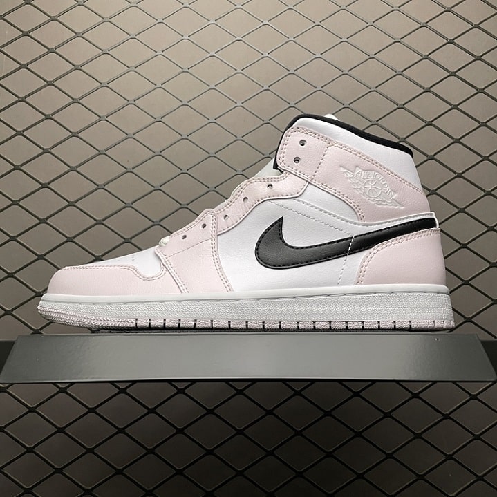 white and pink jordan 1