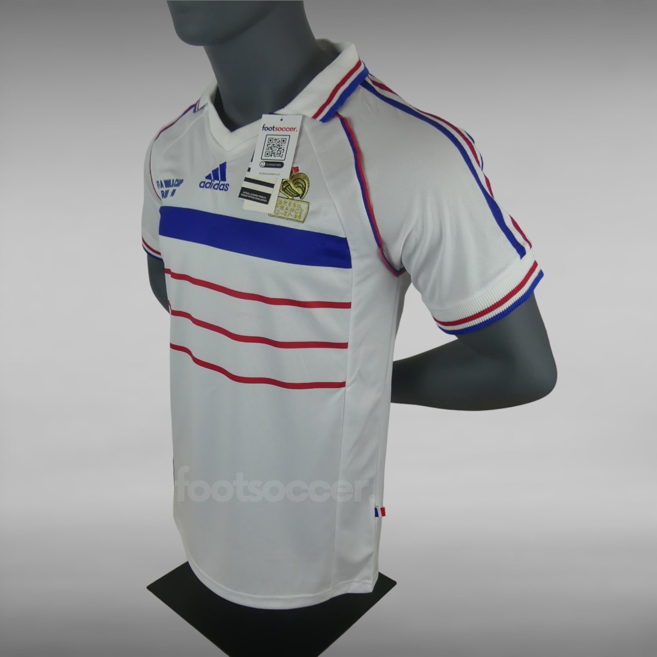 Maillot France 98 Extérieur Retro Vintage (2) Maillot France 98 Extérieur Retro Vintage (2)