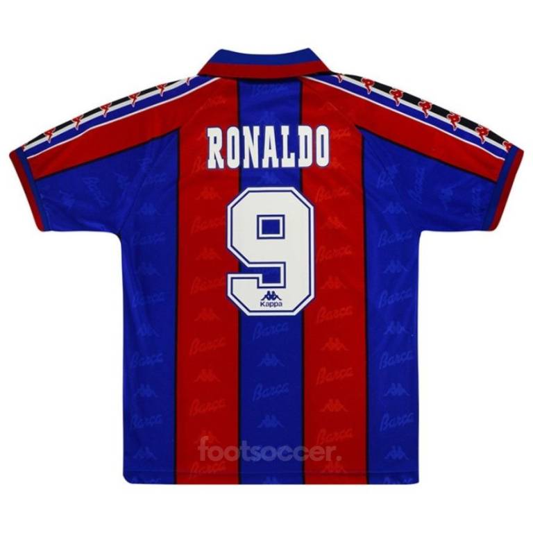 Barca Home Jersey 1996 1997 Ronaldo (1)