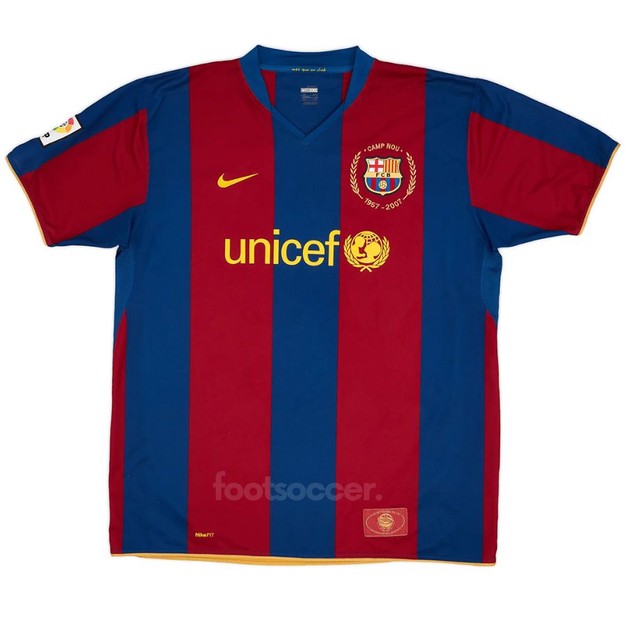 Maillot Barca Domicile 2007 2008 Ronaldinho (2)