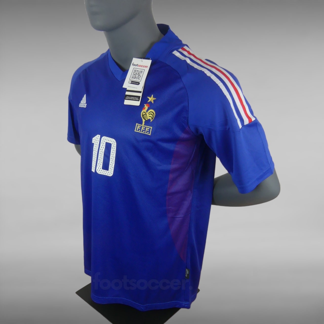 ウェア 2002 FRANCE ZIDANE  shirt 2000-02 France Home Shirt Zidane #10 size L | eBay