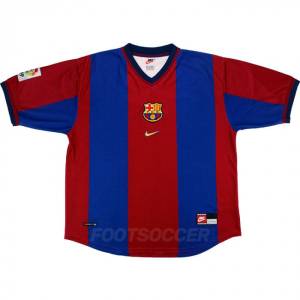 Maillot Retro Vintage FC Barcelone Domicile 1998 2000 (1)
