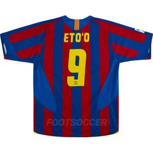 Maillot Retro Vintage FC Barcelone Domicile 2005 2006 ETO’O (1)