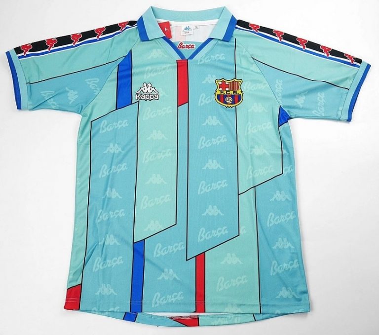 Maillot Retro Vintage FC Barcelone Exterieur 1996 1997 RONALDO (2)