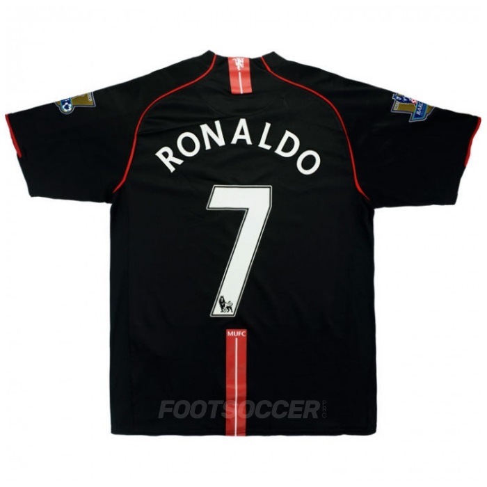 Maillot Retro Vintage Manchester United Away 2007-08 Ronaldo (1)