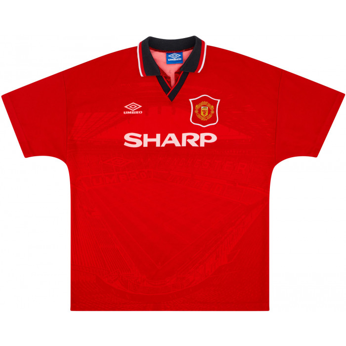Maillot Retro Vintage Manchester United Home 1994-96 Cole (2)