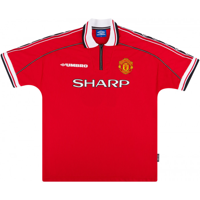 Maillot Retro Vintage Manchester United Home 1998-00 Cole (2)