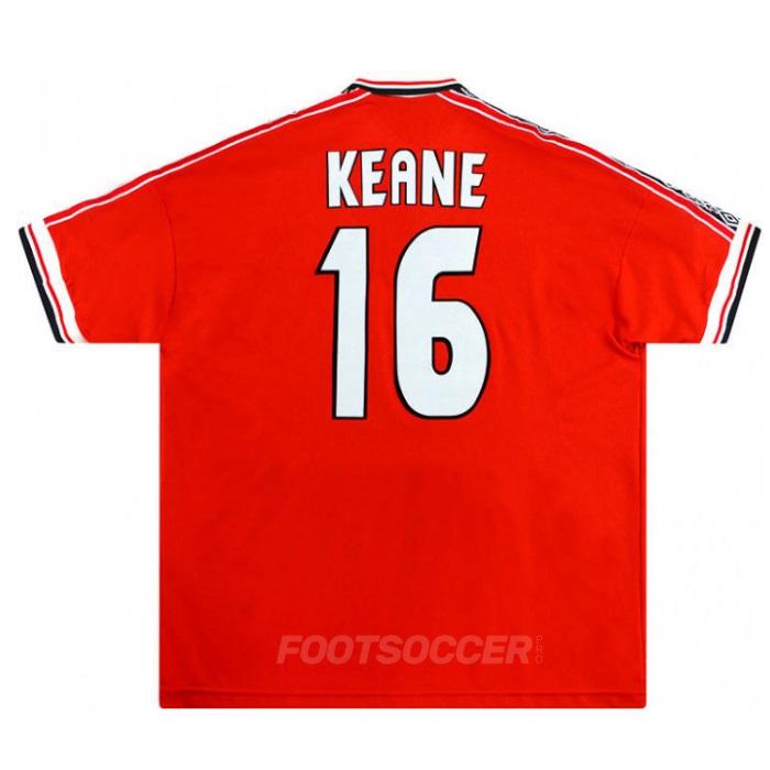Maillot Retro Vintage Manchester United Home 1998-00 Keane (1)