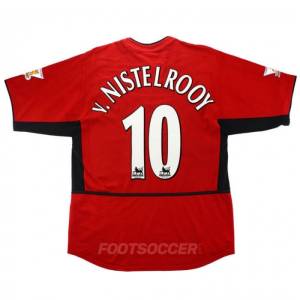 Maillot Retro Vintage Manchester United Home 2002-04 V Nistelrooy (1)