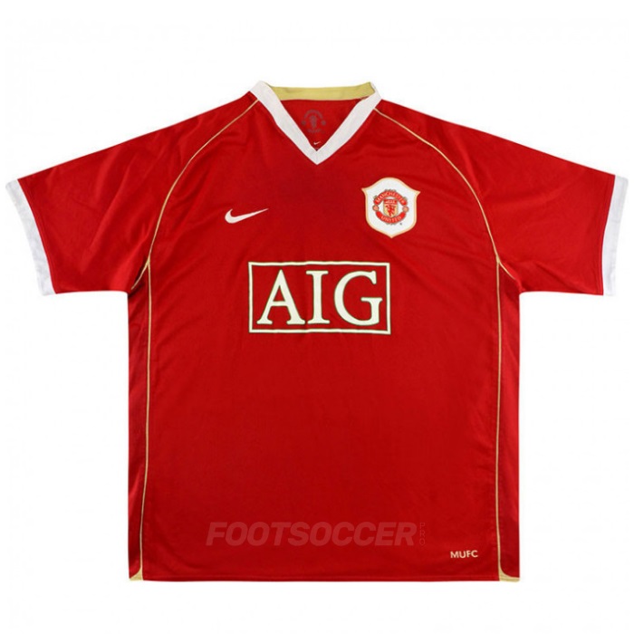 Maillot Retro Vintage Manchester United Home 2006-07 (01)