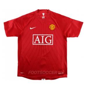 Maillot Retro Vintage Manchester United Home 2007-09 (1)