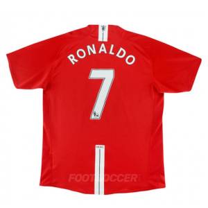 Maillot Retro Vintage Manchester United Home 2007-09 Ronaldo (1)