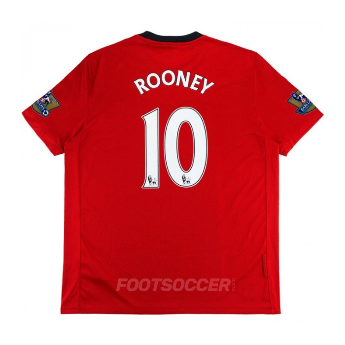 Maillot Retro Vintage Manchester United Home 2009-10 Rooney (1)