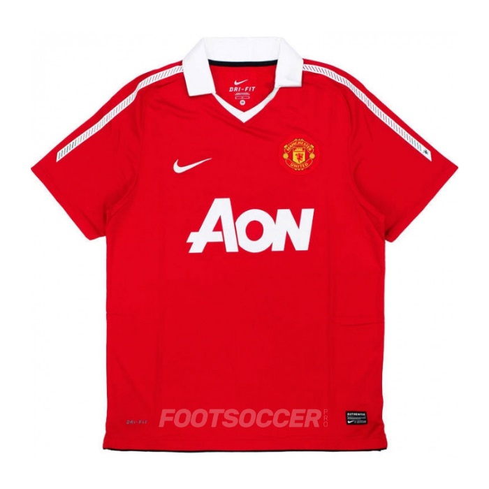 Maillot Retro Vintage Manchester United Home 2010-11 (1)