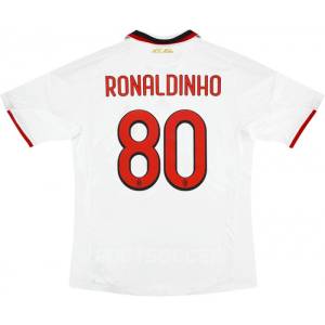 Maillot Retro Vintage Milan AC Away 2009 2010 Ronaldinho (1)