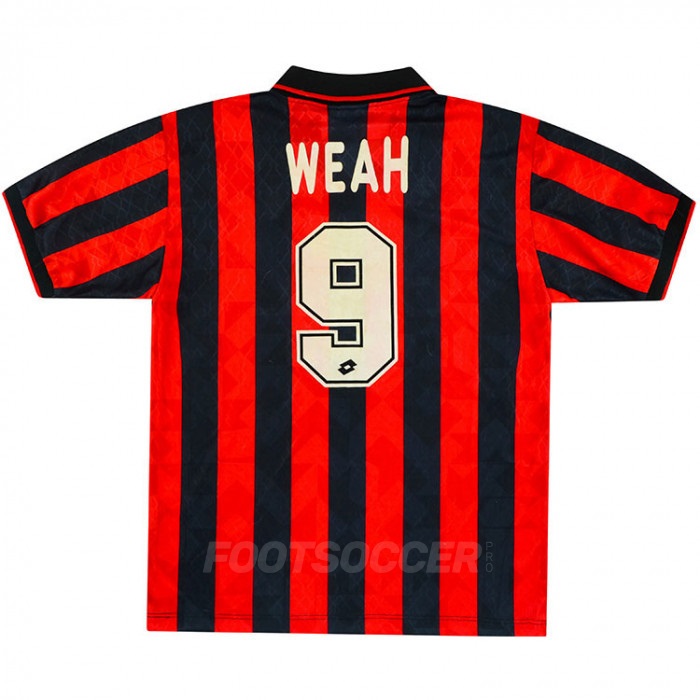 Maillot Retro Vintage Milan AC Home 1995 1996 WEAH (1)