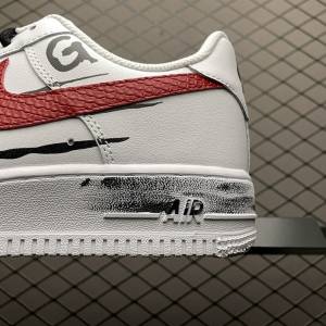 Air Force 1 Low White Black Red (4)