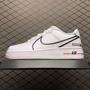 Air Force 1 React White Black Red (1)