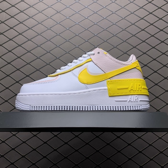 Air Force 1 Shadow White Barely Rose Speed Yellow (W) (1)