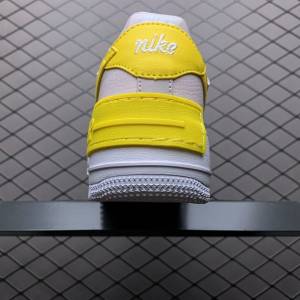 Air Force 1 Shadow White Barely Rose Speed Yellow (W) (7)