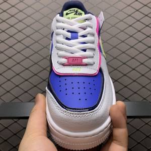 Air Force 1 Shadow White Sapphire Barely Volt (W) (4)